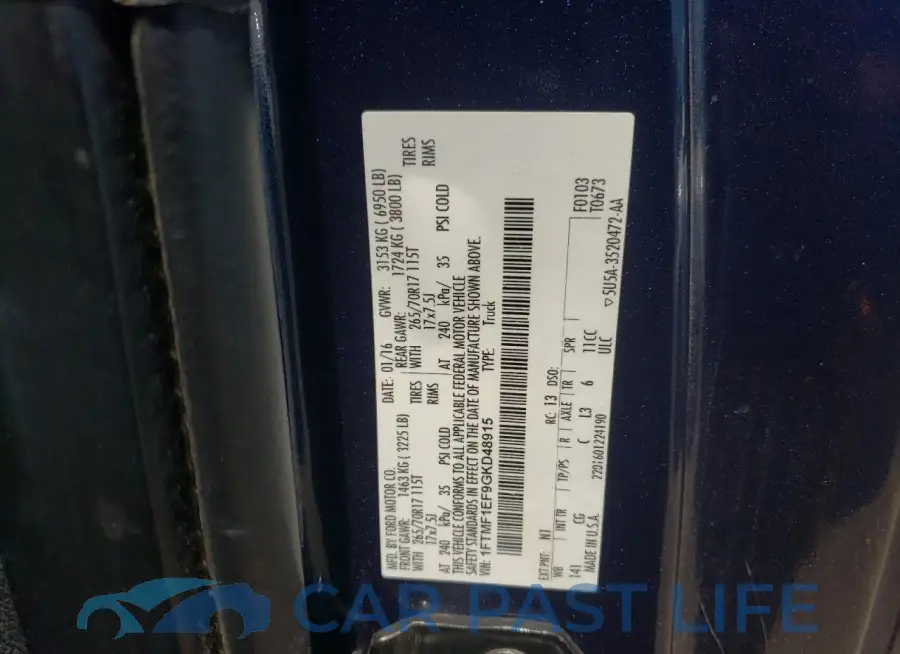 1FTMF1EF9GKD48915# 12