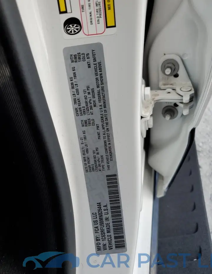 1C6SRFU98MN826444# 12
