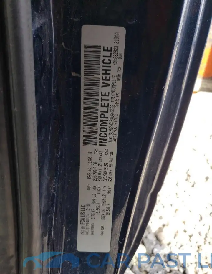 3C7WRNCL8KG646522# 12