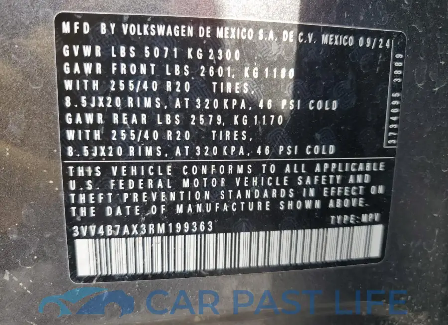 3VV4B7AX3RM199363# 14