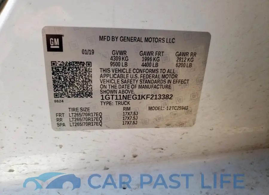 1GT11NEG1KF213382# 12