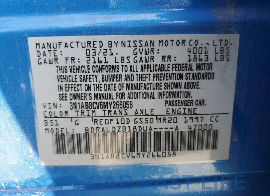 3N1AB8CV6MY266058# 12