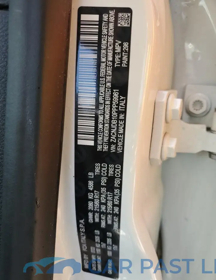 ZACNJDB10PPP59961# 14