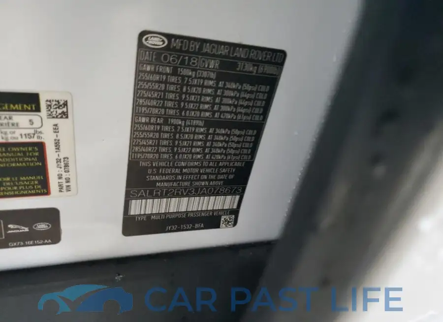 SALRT2RV3JA078673# 13