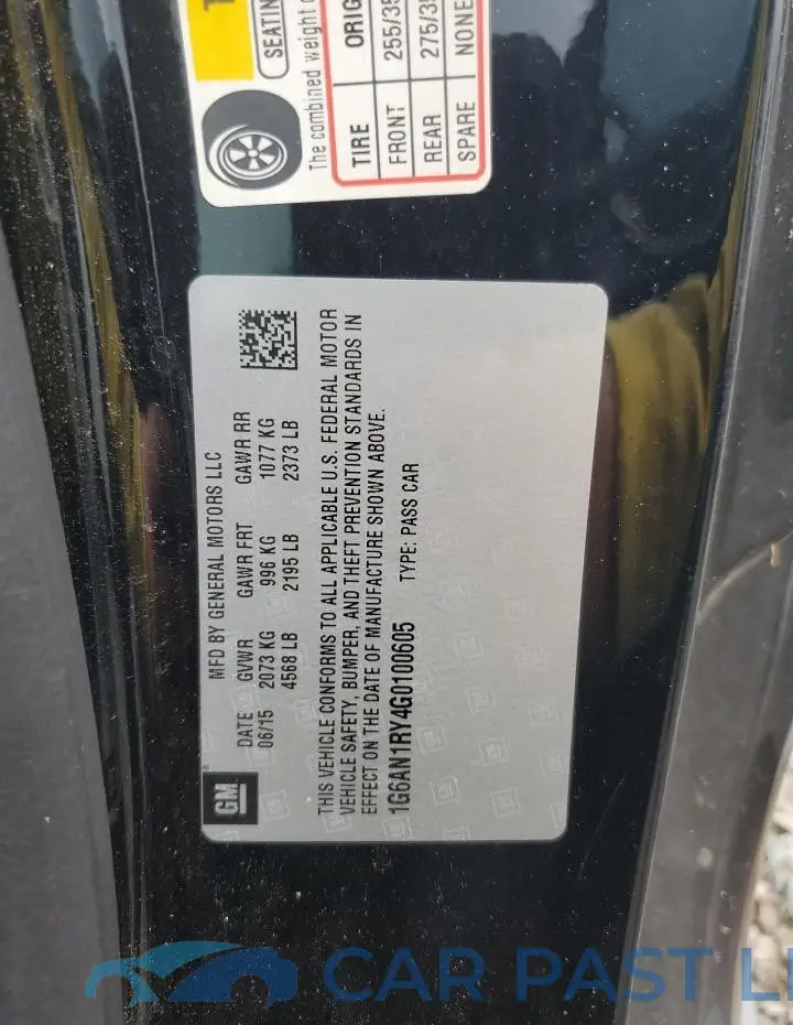 1G6AN1RY4G0100605# 12