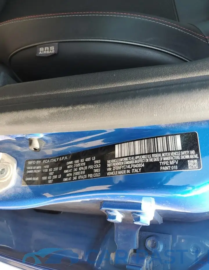 ZFBNFYC14LP840854# 13