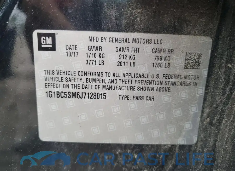 1G1BC5SM6J7128015# 12