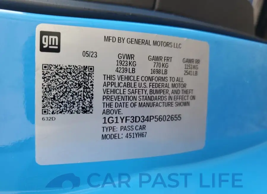 1G1YF3D34P5602655# 13