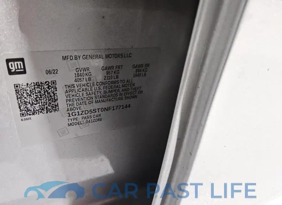 1G1ZD5ST0NF177144# 12