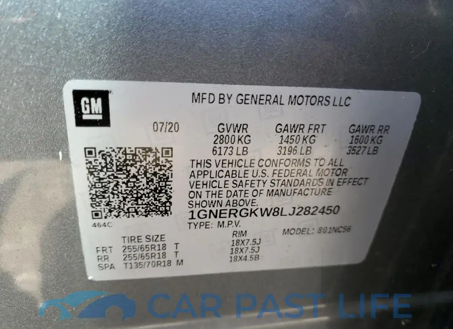 1GNERGKW8LJ282450# 14