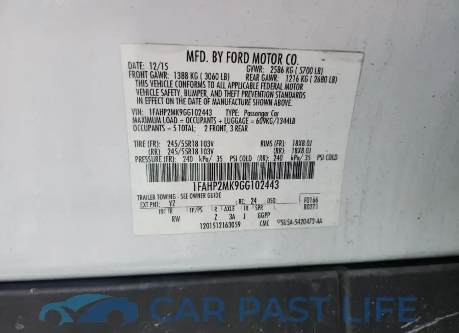 1FAHP2MK9GG102443# 13