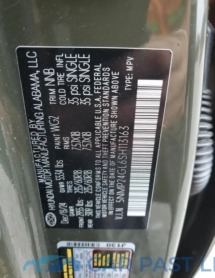 5NMP24GL6SH113163# 13