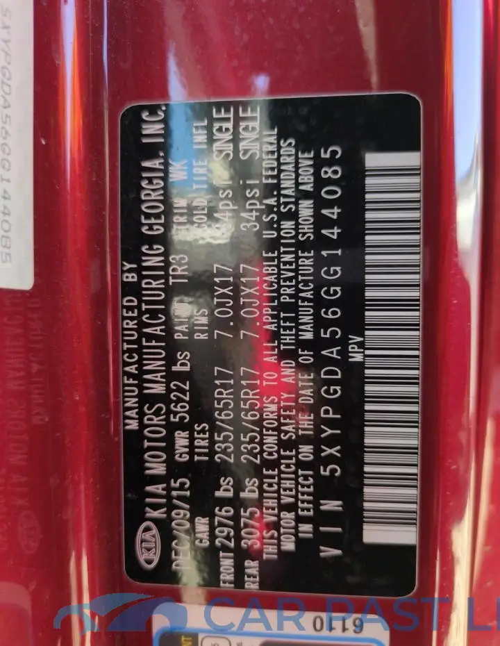 5XYPGDA56GG144085# 13