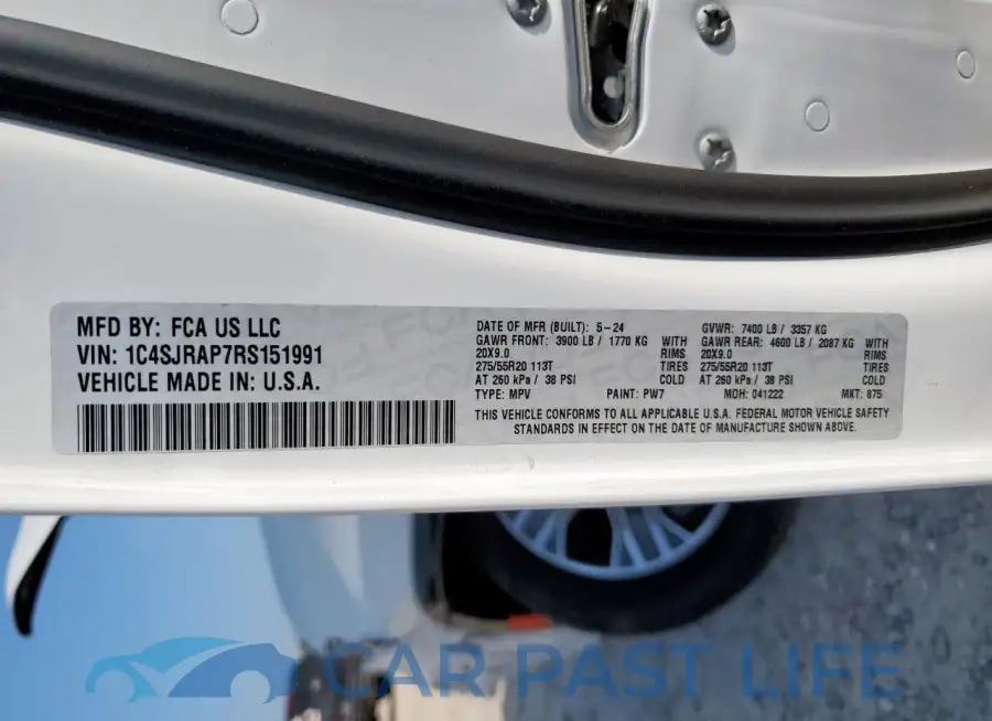 1C4SJRAP7RS151991# 14