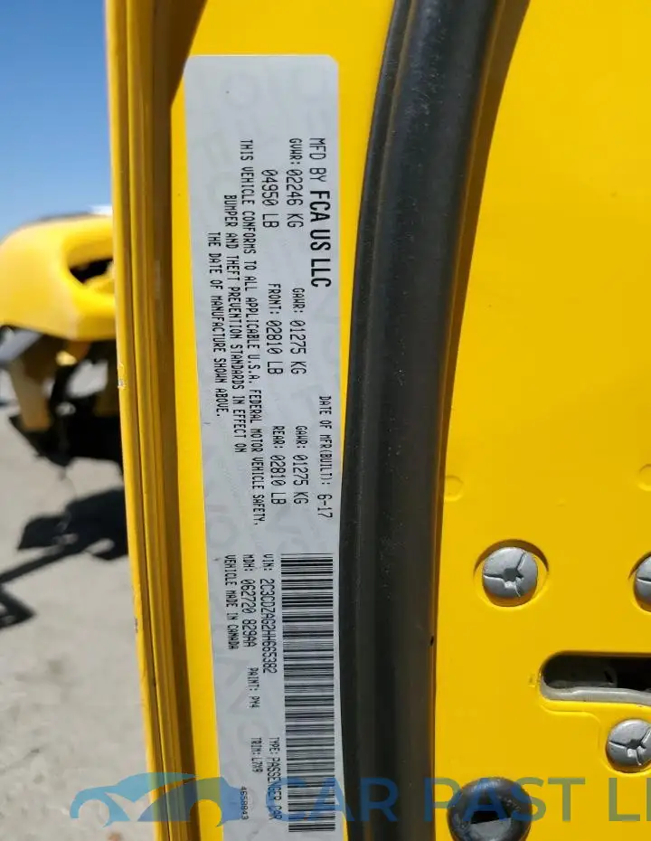 2C3CDZAG2HH665382# 13