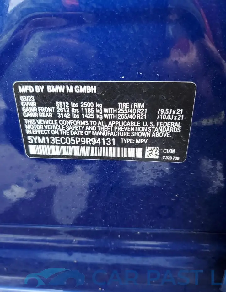 5YM13EC05P9R94131# 13