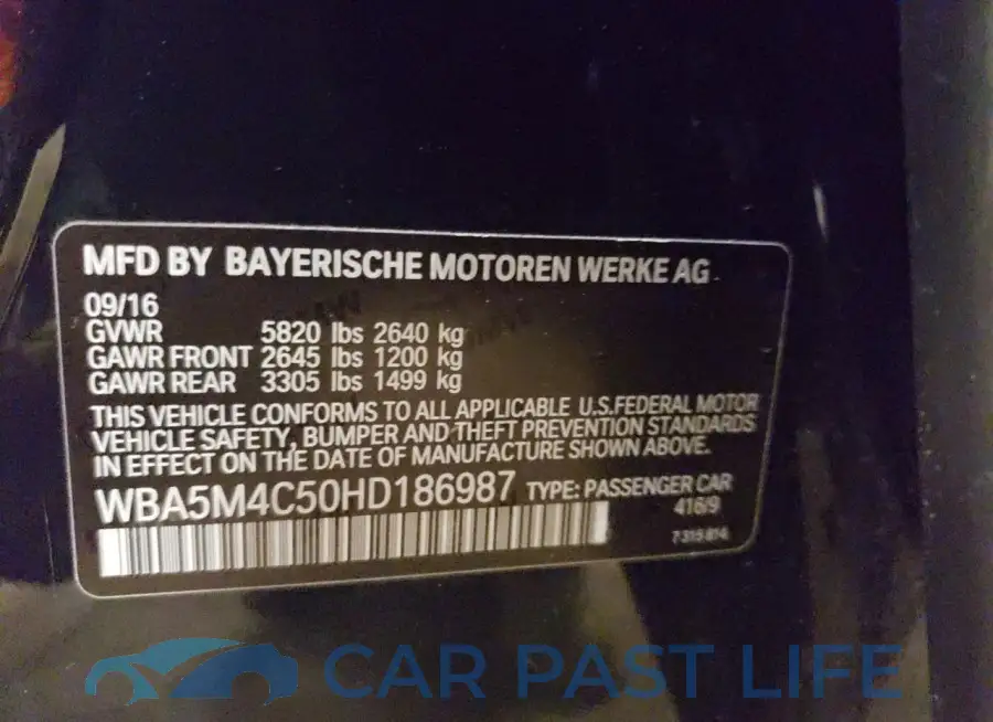 WBA5M4C50HD186987# 13