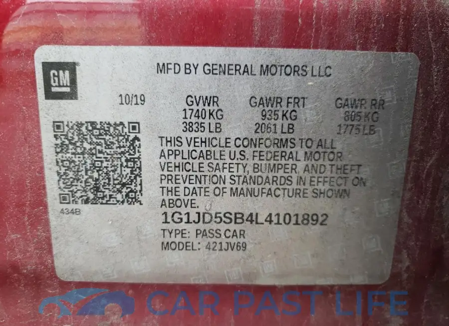 1G1JD5SB4L4101892# 12