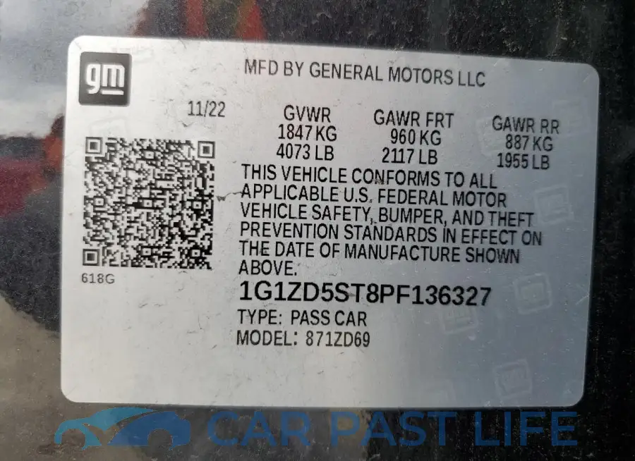 1G1ZD5ST8PF136327# 12