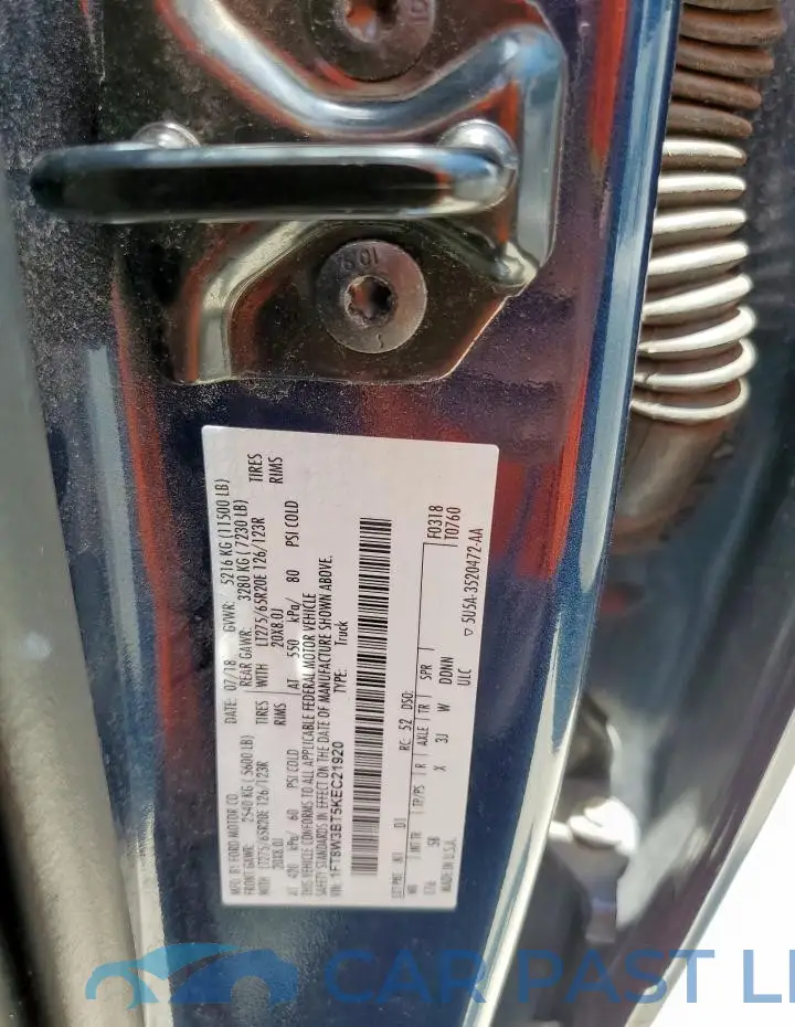 1FT8W3BT5KEC21920# 10