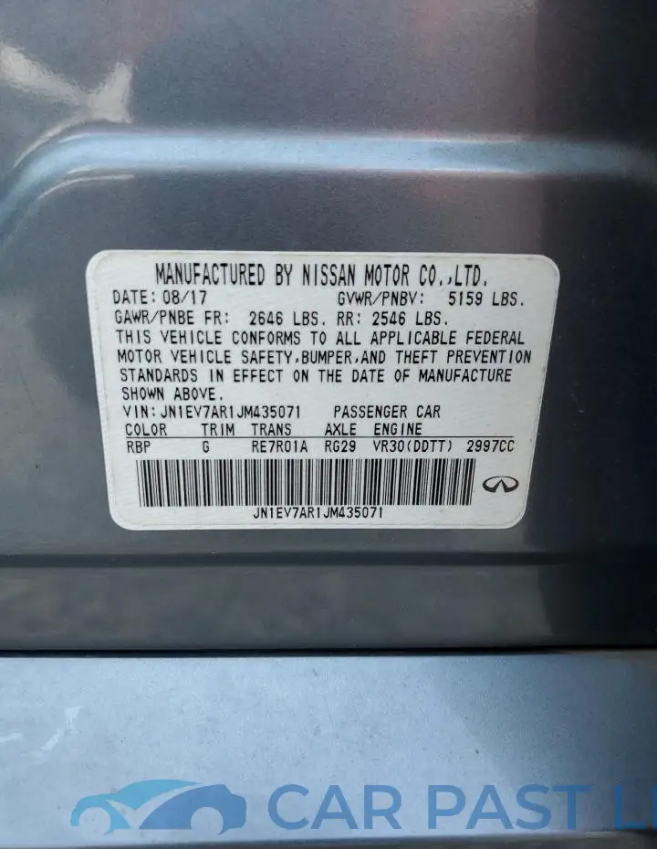 JN1EV7AR1JM435071# 12