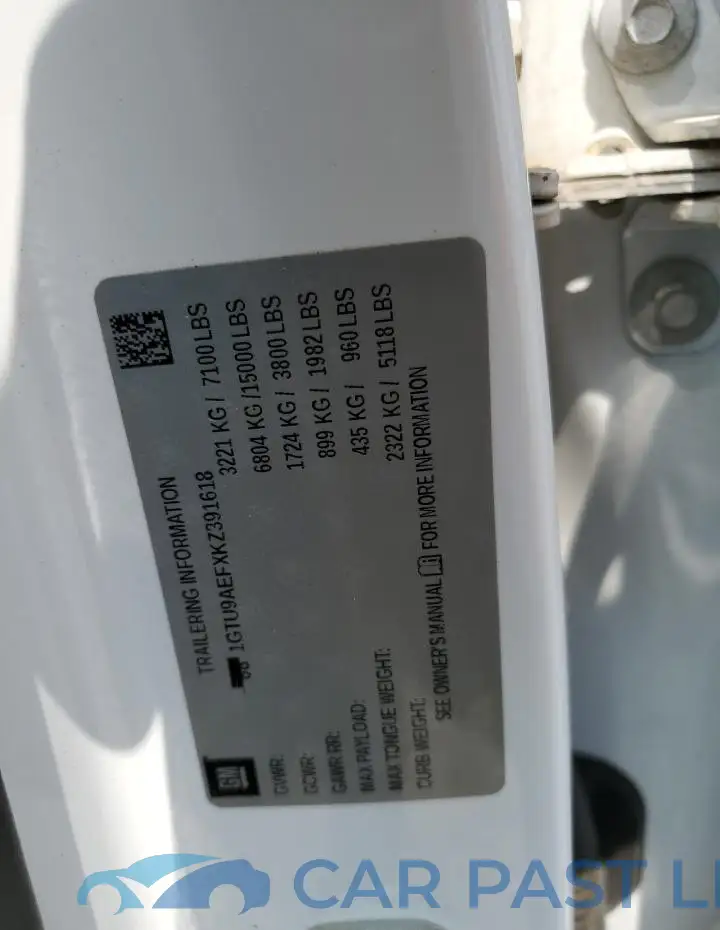 1GTU9AEFXKZ391618# 12