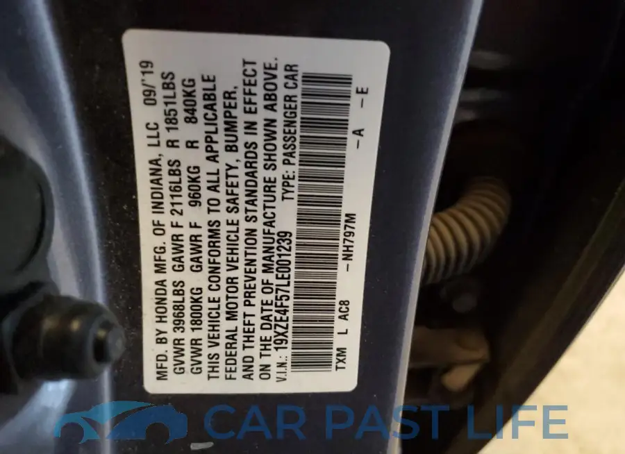19XZE4F57LE001239# 12