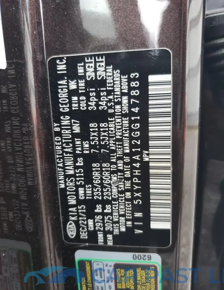 5XYPH4A12GG147883# 13