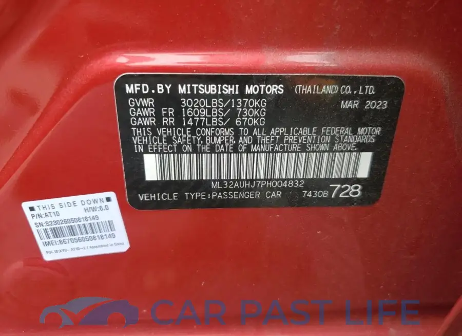 ML32AUHJ7PH004832# 12