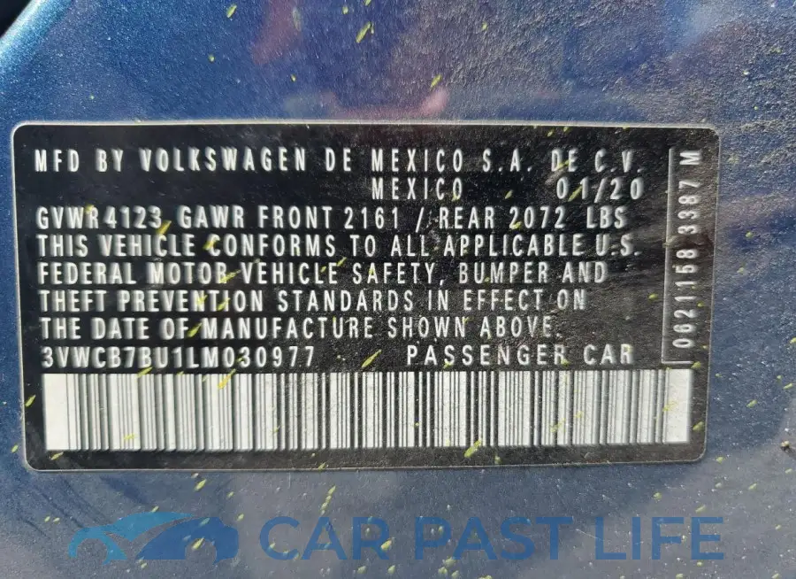 3VWCB7BU1LM030977# 12