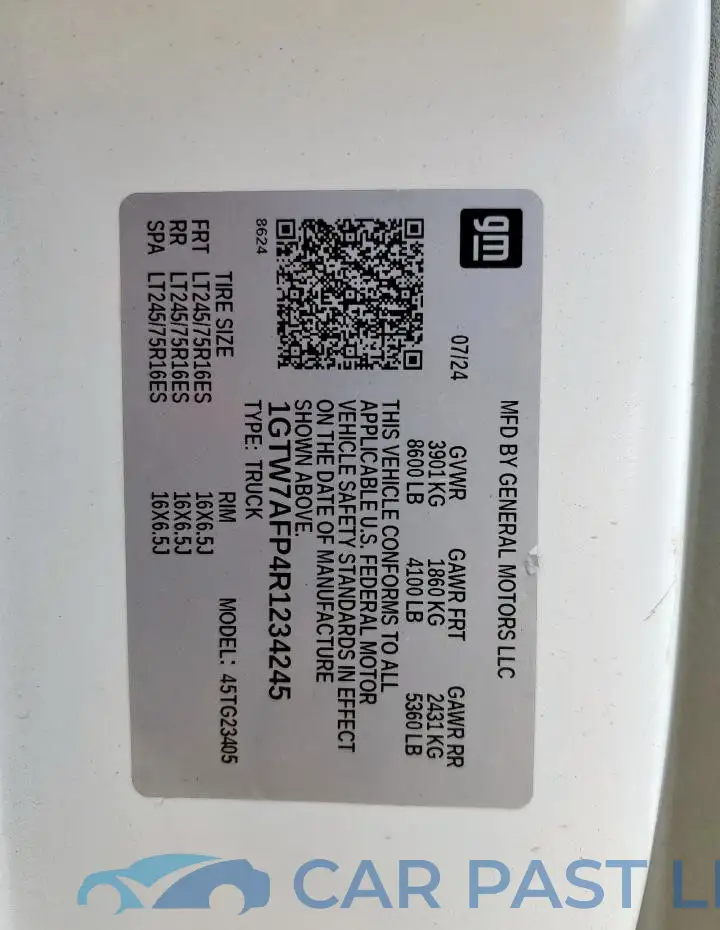 1GTW7AFP4R1234245# 14