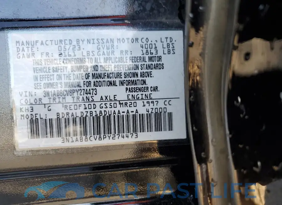 3N1AB8CV8PY274473# 12