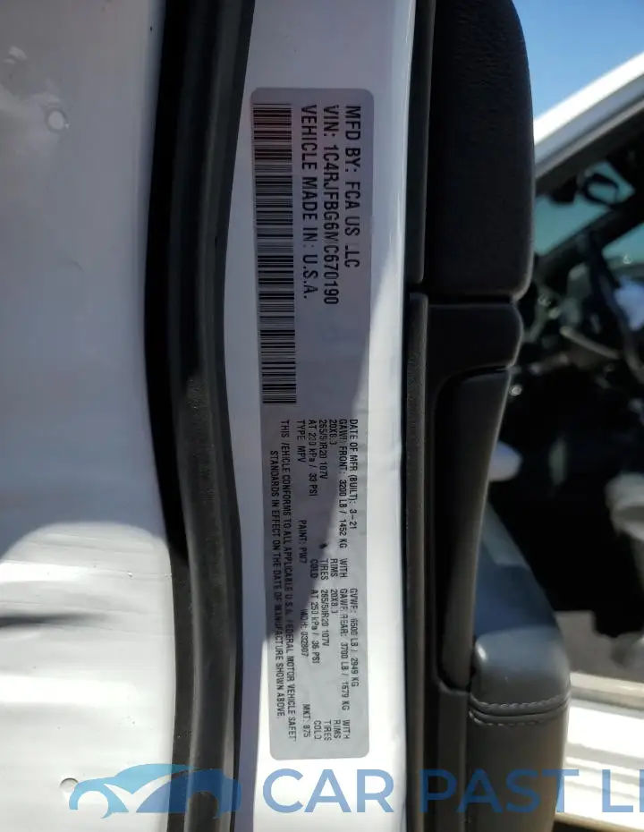 1C4RJFBG6MC670190# 14