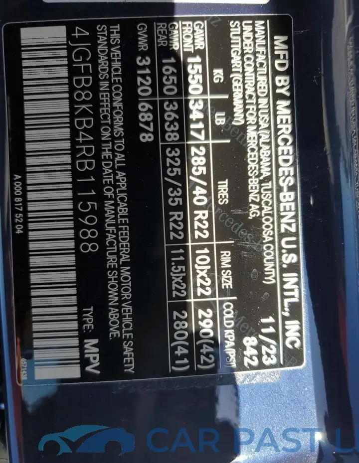 4JGFB8KB4RB115988# 14