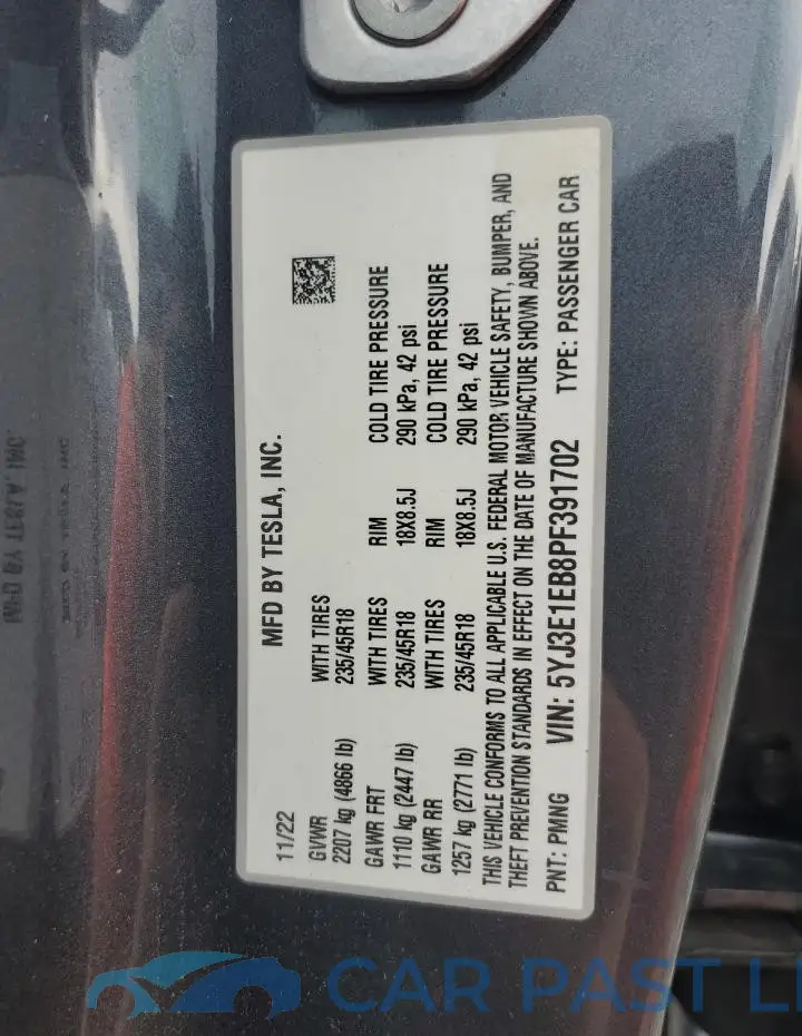 5YJ3E1EB8PF391702# 13
