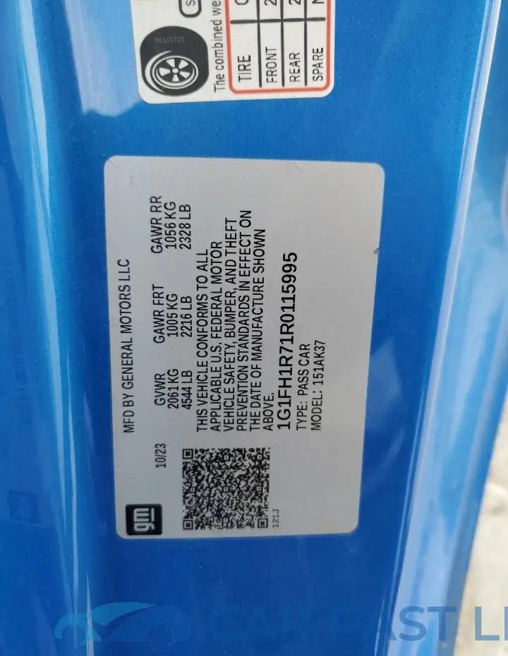 1G1FH1R71R0115995# 12