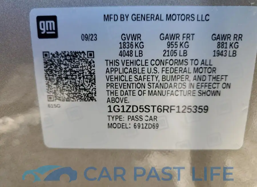 1G1ZD5ST6RF125359# 12