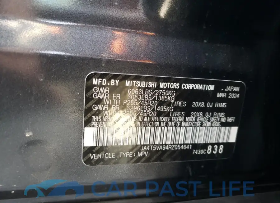 JA4T5VA94RZ054641# 13