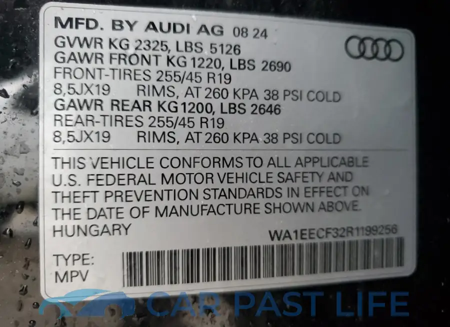 WA1EECF32R1199256# 12