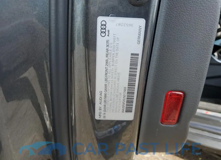 WAUSFAF20LN017469# 12