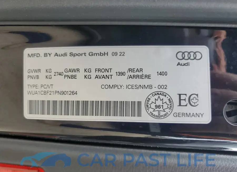 WUA1CBF21PN901264# 13