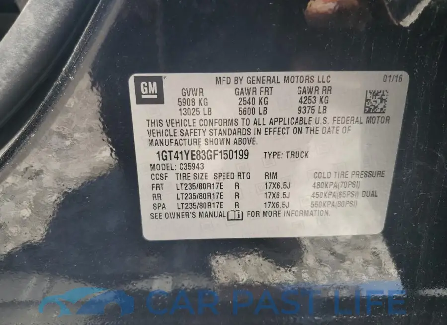 1GT41YE83GF150199# 12