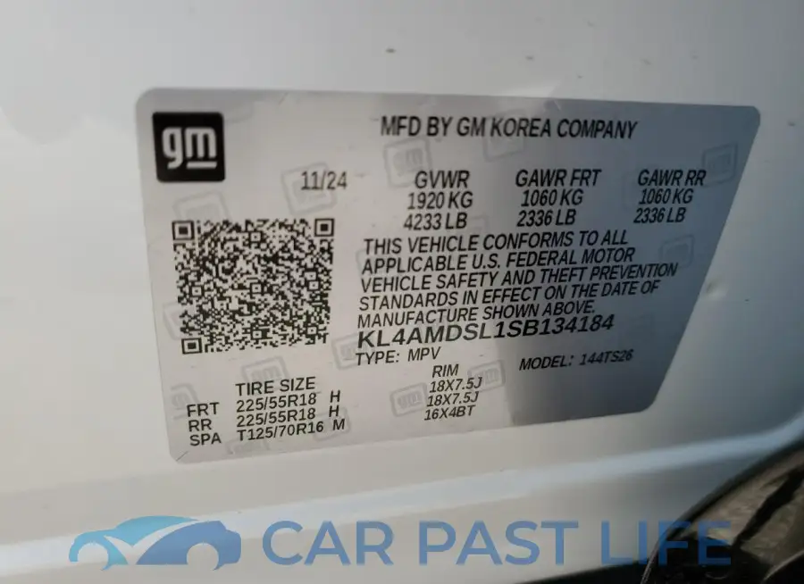 KL4AMDSL1SB134184# 12