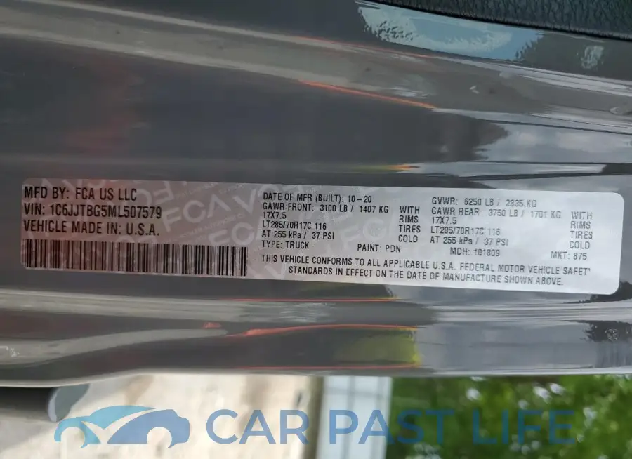 1C6JJTBG5ML507579# 12