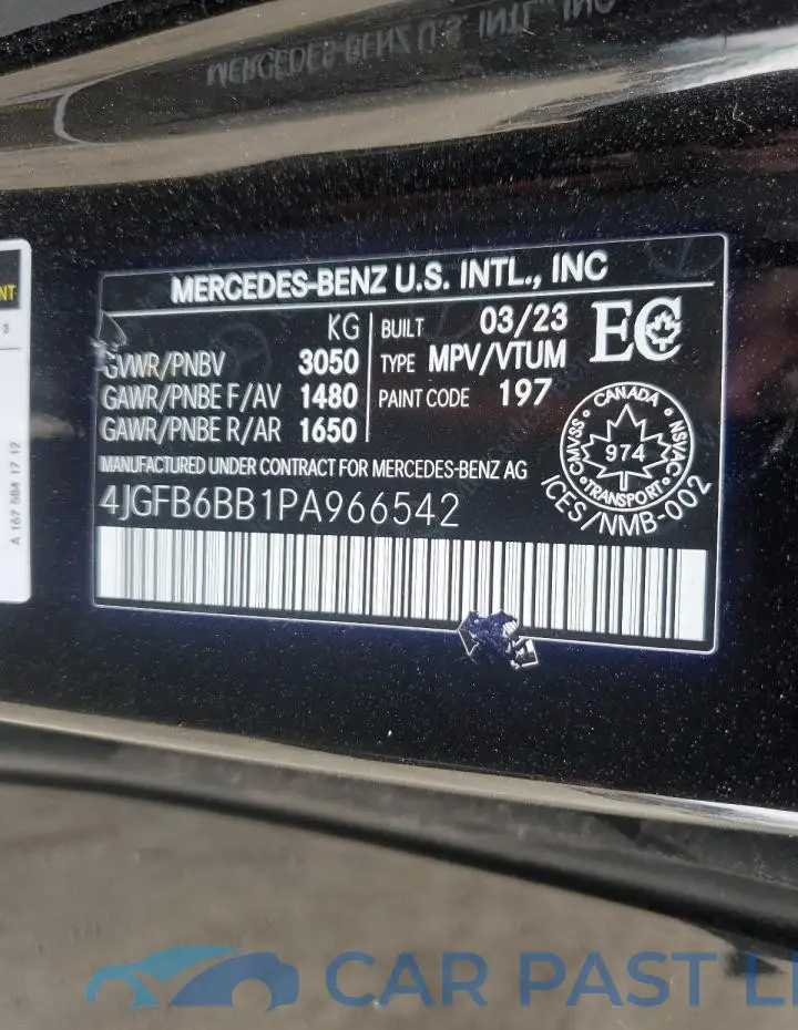 4JGFB6BB1PA966542# 14