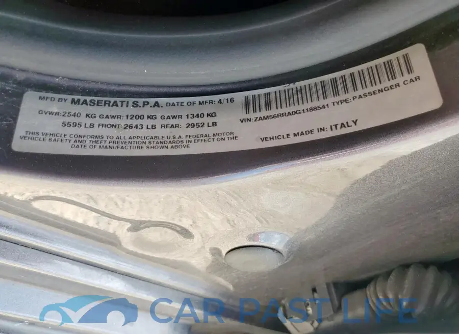 ZAM56RRA0G1188541# 12