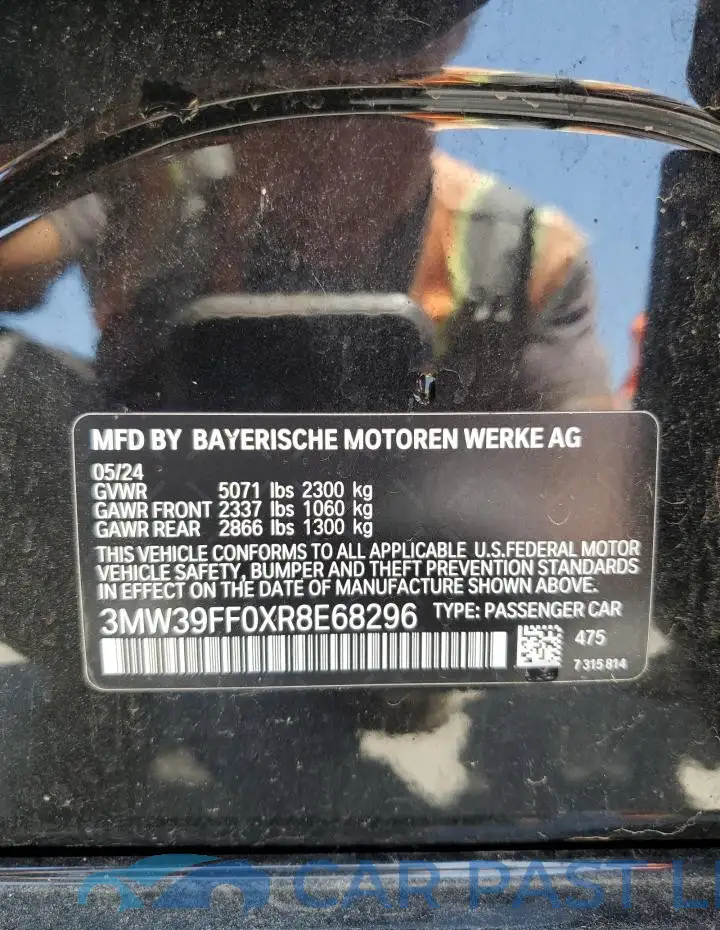 3MW39FF0XR8E68296# 12