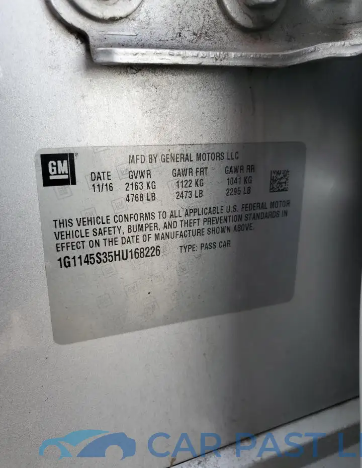 1G1145S35HU168226# 12