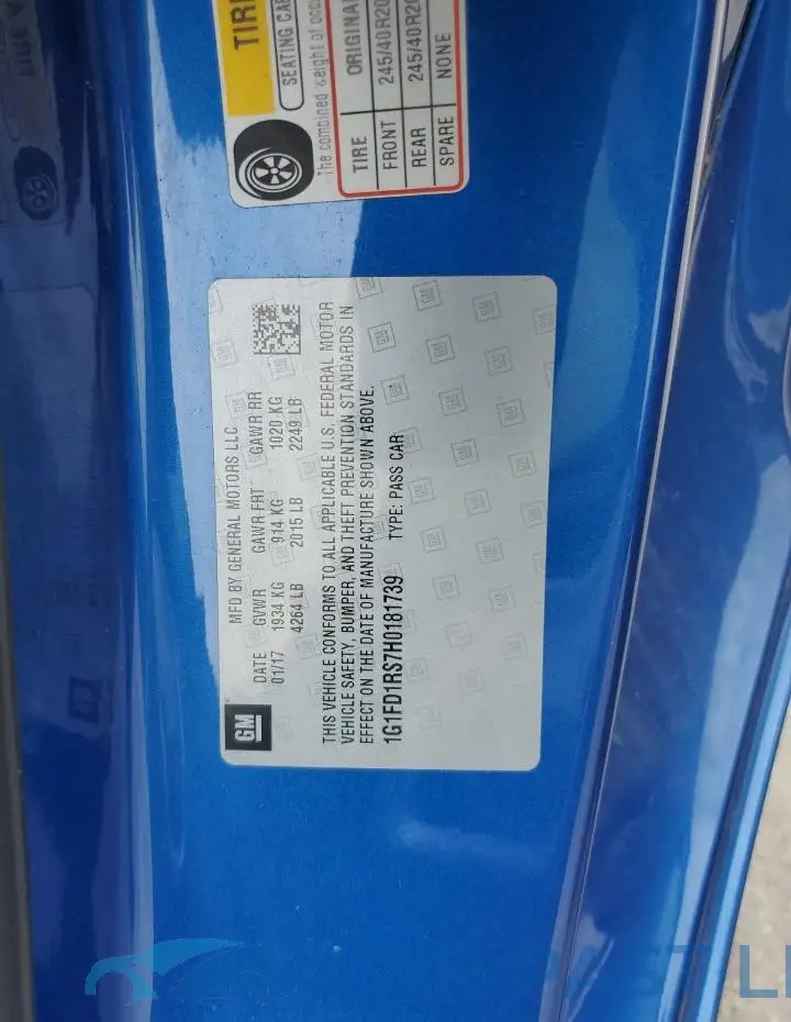 1G1FD1RS7H0181739# 12