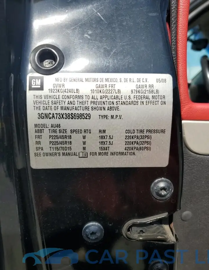 3GNCA73X38S698529# 13